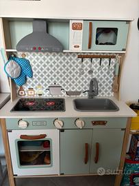 Cucina legno bambini con accessori