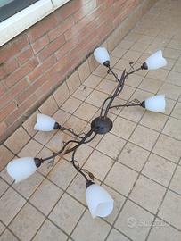 Lampadario a 6 lampade