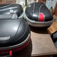 valige givi 46 litri e bauletto Maxia 52