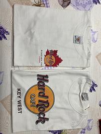 2 maglie vintage anni 90 hard rock cafe 100%cotone