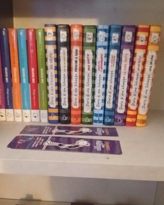 LOTTO 16 LIBRI DIARIO DI UNA SCHIAPPA+2 SEGNALIBRI