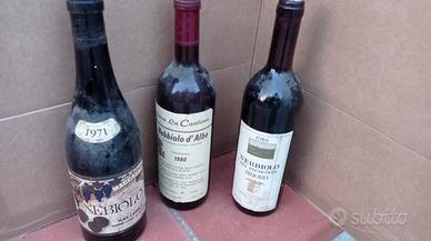 Bottiglie di nebbiolo