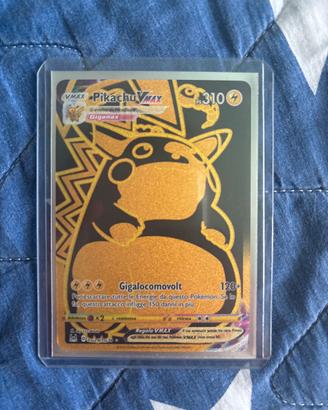Pikachu vmax black and gold