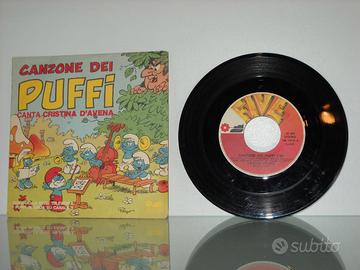VINILE CANZONE DEI PUFFI – CRISTINA D’AVENA