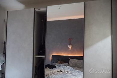 Armadio 3 ante e letto matrimoniale