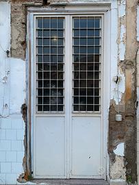 Porta in ferro cancello a due ante
