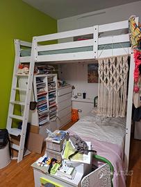 Letto a soppalco ikea Stora.