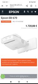 proiettore touch screen Epson eb 670