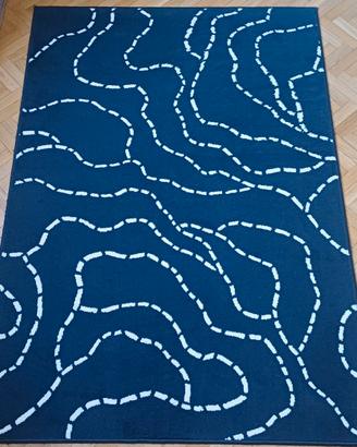 Tappeto Ikea Blu e Bianco