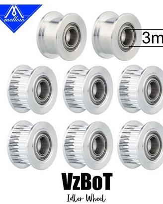 Kit pulegge alluminio 20 denti cinghia 6mm 2GT 2gt