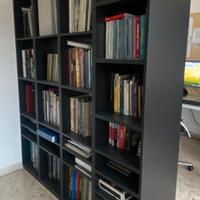 6 Moduli libreria laminato nero