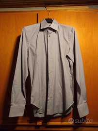 Camicia bianca e nera a quadretti Boggi uomo