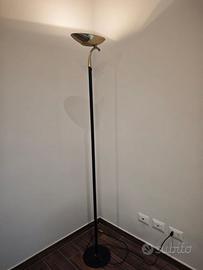 PIANTANA ACCIAIO  - LAMPADA A LED - TESTA OTTONE