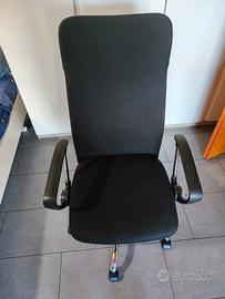 Sedia ufficio ergonomica SONGMICS KIME nera