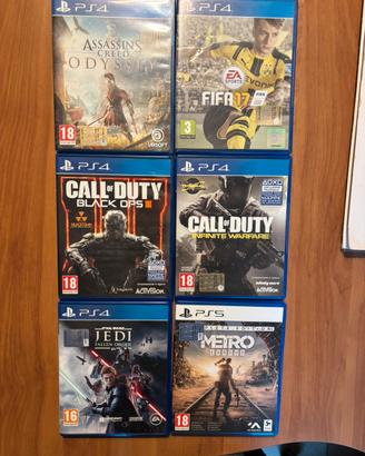 6 giochi playstation call of duty e altri