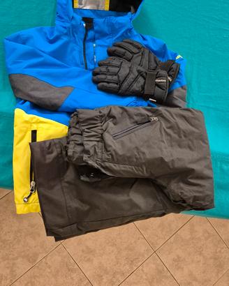 Completo sci bimbo 10 anni + guanti