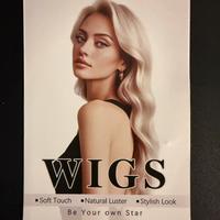 Parrucca Barsdar biondo lungo ondulato. Mai usata!