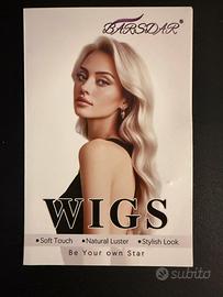 Parrucca Barsdar biondo lungo ondulato. Mai usata!