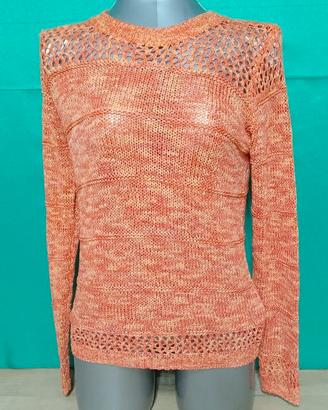 "Camomilla" maglia traforata in filo. Misura L