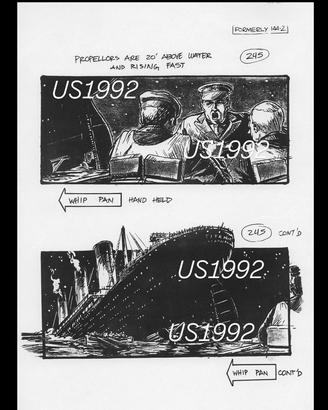 ristampa reprint storyboard titanic
