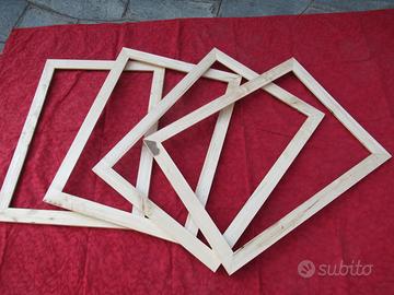 N. 4 cornici in pioppo vecchio