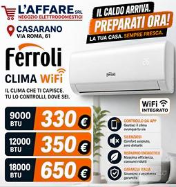 CLIMATIZZATORE FERROLI CON WIFI