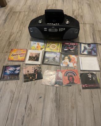 Stereo JVC con lettore CD + lotto CD original