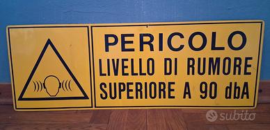 Cartello livello di rumore