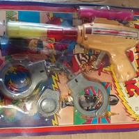 set pistola giocattolo nuovo vintage 