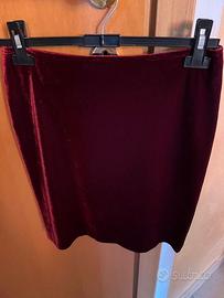Gonna velluto rossa - Giorgio Kauten M - 44
