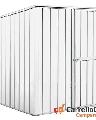 Box da giardino lamiera acciaio 175x185cm bianco