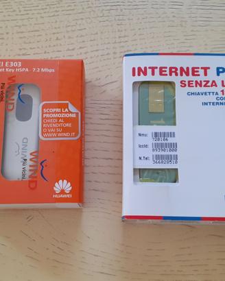 Coppia chiavette internet 3G