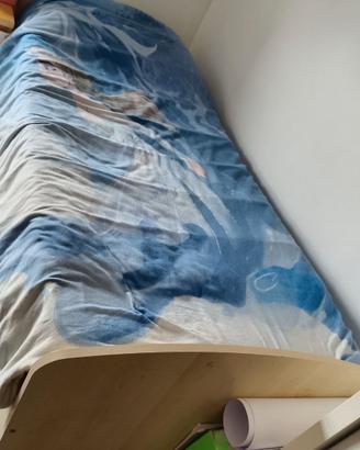 Letto Singolo + Materasso + Set Letto OMAGGIO