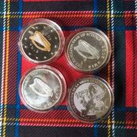 Monete Irlanda argento + moneta spagna 2002