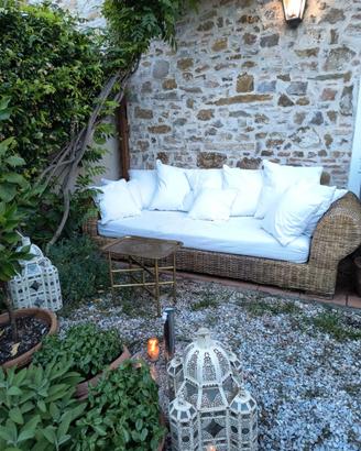 divano Gervasoni 270x125 rattan interno esterno