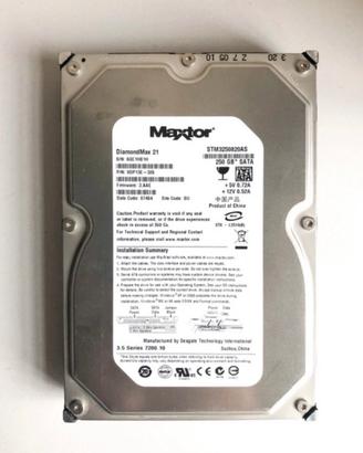 Hard disk maxtor 250 gb (testato)