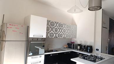 Cucina Moderna Bianco/Nero Lucido