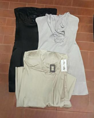  LOTTO 🔥3 Abiti Eleganti Vintage Y2K Nuovi 