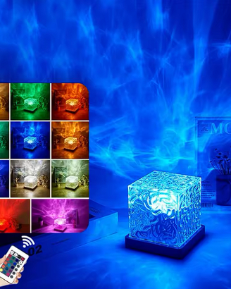 crystal lamp lampada di  cristallo ricaricabile