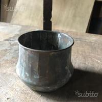 Pentolino in rame antico