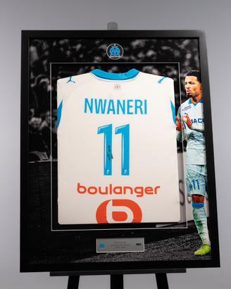 Signed Ethan Nwaneri Marseille Shirt - Limited Ed