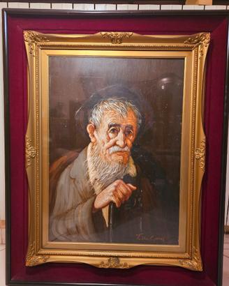 Tullio Grassi - Pensier  – Olio su tela 50x70 arte