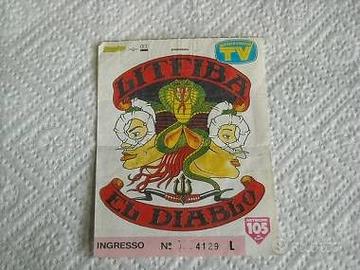 Ticket LITFIBA EL DIABLO italian tour 1991