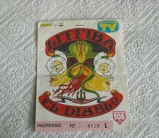 Ticket LITFIBA EL DIABLO italian tour 1991