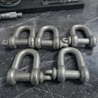 Set 5 Grilli a "D" in Acciaio Zincato - Perno 22mm