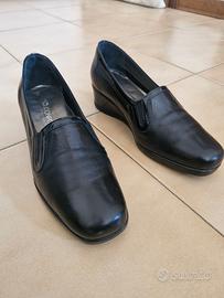 Mocassino donna pelle nera