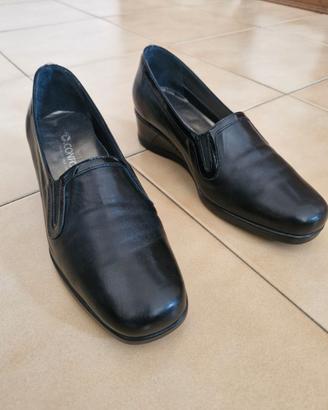 Mocassino donna pelle nera