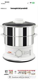 Vaporiera tefal acciaio