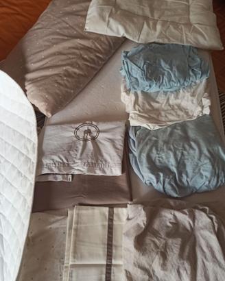 Materasso + kit culla completo 