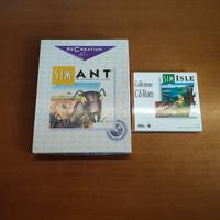 Sim Isle + Sim Ant videogioco della Maxis vintage
